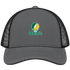 Norfolk Stealie Premium Unisex Trucker Cap — Design: Norfolk State University — Charcoal/Black