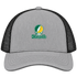 Norfolk Stealie Premium Unisex Trucker Cap — Design: Norfolk State University — Heather Grey/Black