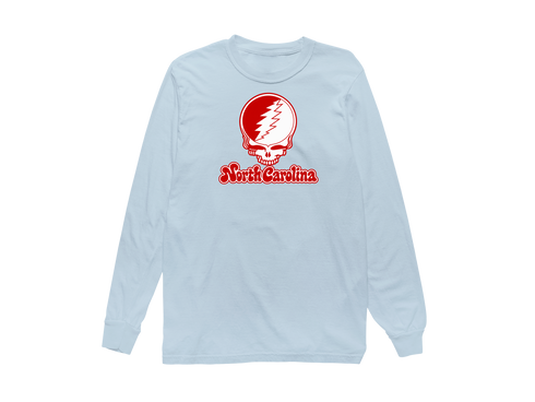 North Carolina Stealie Premium Unisex Long-Sleeve — Design: North Carolina State University — Chambray