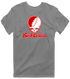 North Carolina Stealie Premium Unisex T-Shirt — Design: North Carolina State University — Dark Heather