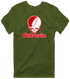 North Carolina Stealie Premium Unisex T-Shirt — Design: North Carolina State University — Military Green
