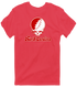 North Carolina Stealie Premium Unisex T-Shirt — Design: North Carolina State University — Heather Red