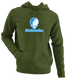 North Carolina Stealie Premium Unisex Hoodie — Design: North Carolina University of — Military Green