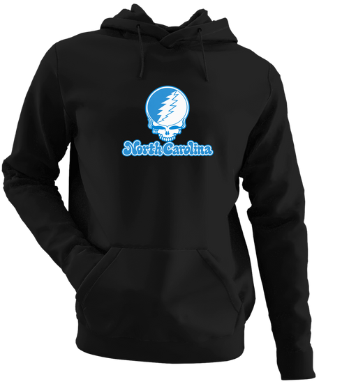 North Carolina Stealie Premium Unisex Hoodie — Design: North Carolina University of — Black
