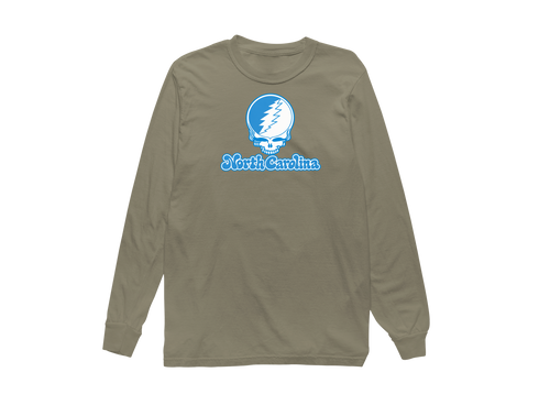 North Carolina Stealie Premium Unisex Long-Sleeve — Design: North Carolina University of — Sandstone