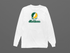 North Dakota Stealie Premium Unisex Long-Sleeve — Design: North Dakota State University — White