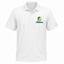 North Dakota Stealie Premium Unisex Polo — Design: North Dakota State University — White