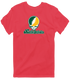North Dakota Stealie Premium Unisex T-Shirt — Design: North Dakota State University — Heather Red