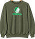 North Dakota Stealie Premium Unisex Crewneck — Design: North Dakota University of — Military Green