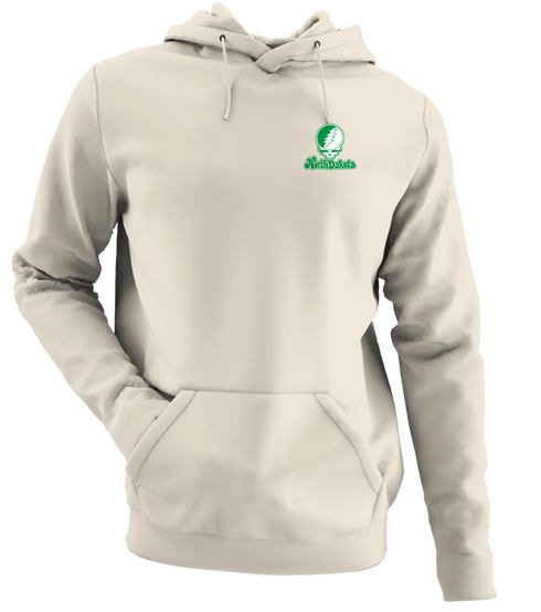 North Dakota Stealie Premium Unisex Hoodie — Design: North Dakota University of — Sand