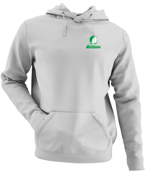North Dakota Stealie Premium Unisex Hoodie — Design: North Dakota University of — Sport Grey