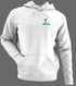North Dakota Stealie Premium Unisex Hoodie — Design: North Dakota University of — White/Grey