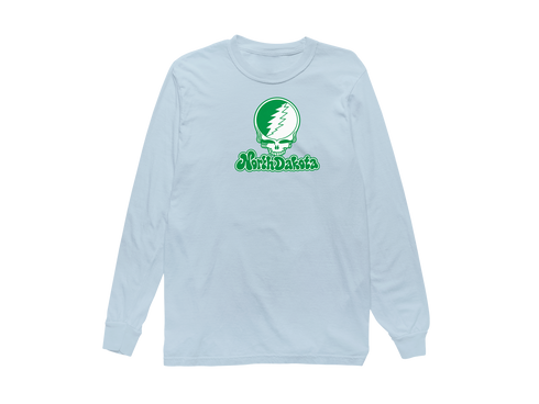 North Dakota Stealie Premium Unisex Long-Sleeve — Design: North Dakota University of — Chambray