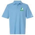 North Dakota Stealie Premium Unisex Polo — Design: North Dakota University of — Blue