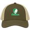 North Dakota Stealie Premium Unisex Trucker Cap — Design: North Dakota University of — Moss/Khaki