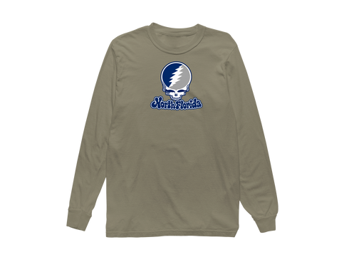 North Florida Stealie Premium Unisex Long-Sleeve — Design: North Florida University of — Sandstone