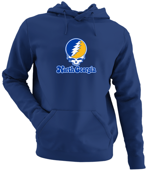 North Georgia Stealie Premium Unisex Hoodie — Design: North Georgia University of — Navy