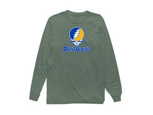 North Georgia Stealie Premium Unisex Long-Sleeve — Design: North Georgia University of — Light Green