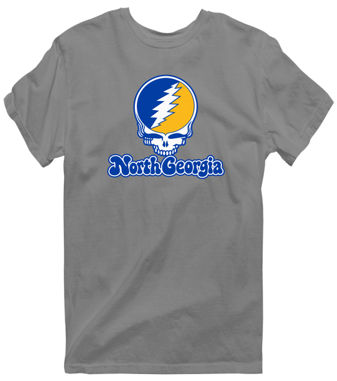 North Georgia Stealie Premium Unisex T-Shirt — Design: North Georgia University of — Dark Heather