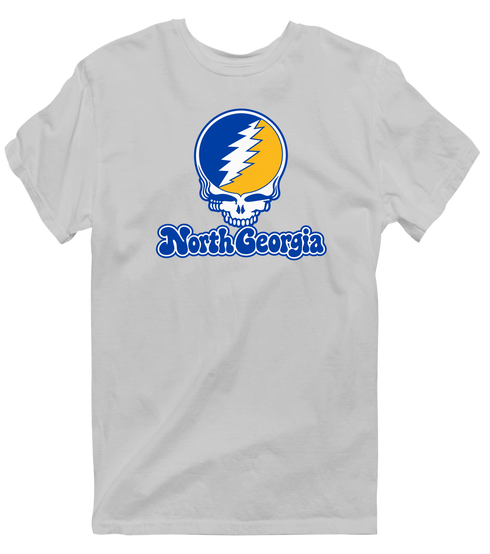 North Georgia Stealie Premium Unisex T-Shirt — Design: North Georgia University of — Sport Grey