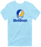 North Georgia Stealie Premium Unisex T-Shirt — Design: North Georgia University of — Light Blue