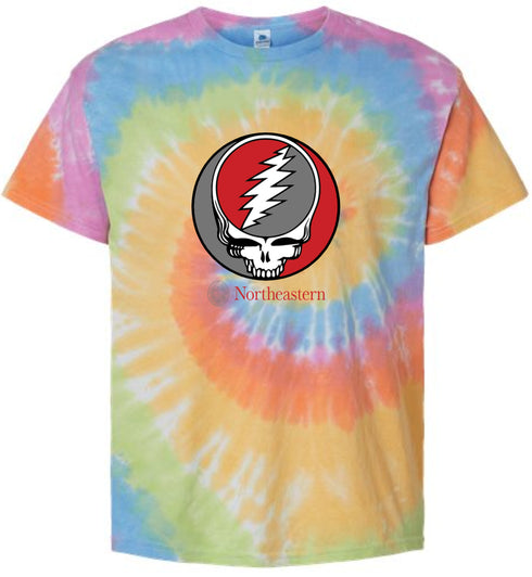 Northeastern University Stealie Tie-Dye T-Shirt
