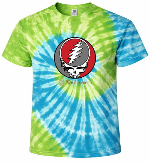 Northeastern University Stealie Tie-Dye T-Shirt