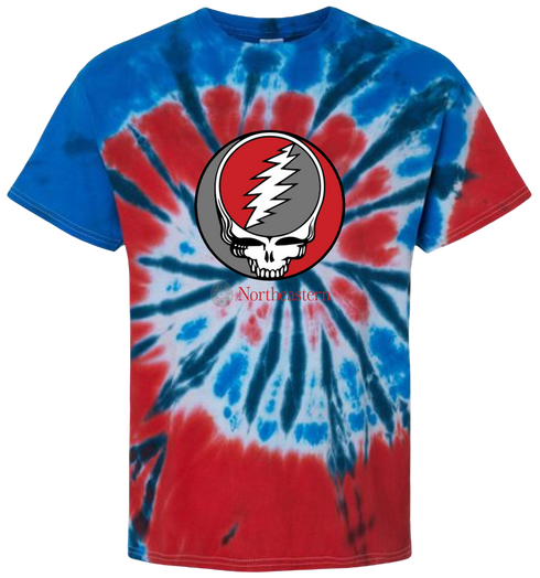 Northeastern University Stealie Tie-Dye T-Shirt