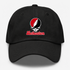 Northeastern Stealie Premium Unisex Dad Hat — Design: Northeastern University — Black