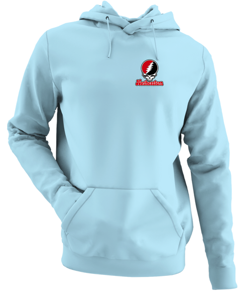 Northeastern Stealie Premium Unisex Hoodie — Design: Northeastern University — Light Blue