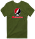 Northeastern Stealie Premium Unisex T-Shirt — Design: Northeastern University — Military Green
