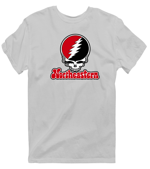 Northeastern Stealie Premium Unisex T-Shirt — Design: Northeastern University — Sport Grey