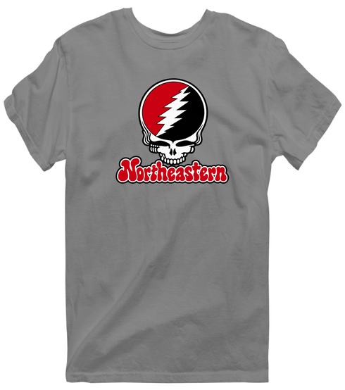 Northeastern Stealie Premium Unisex T-Shirt — Design: Northeastern University — Dark Heather