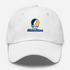 Northern Arizona Stealie Premium Unisex Dad Hat — Design: Northern Arizona University — White
