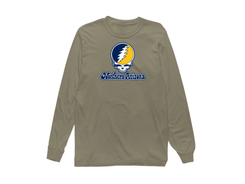Northern Arizona Stealie Premium Unisex Long-Sleeve — Design: Northern Arizona University — Sandstone