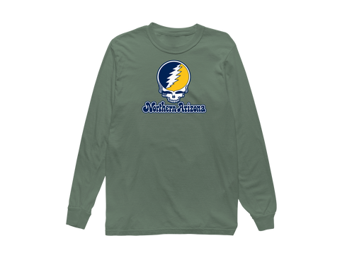 Northern Arizona Stealie Premium Unisex Long-Sleeve — Design: Northern Arizona University — Light Green