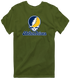 Northern Arizona Stealie Premium Unisex T-Shirt — Design: Northern Arizona University — Military Green