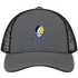 Northern Arizona Stealie Premium Unisex Trucker Cap — Design: Northern Arizona University — Charcoal/Black
