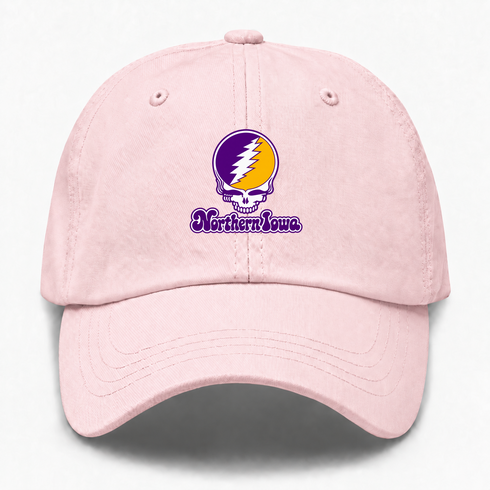 Northern Iowa Stealie Premium Unisex Dad Hat — Design: Northern Iowa University of — Pink