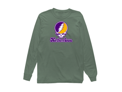 Northern Iowa Stealie Premium Unisex Long-Sleeve — Design: Northern Iowa University of — Light Green