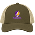 Northern Iowa Stealie Premium Unisex Trucker Cap — Design: Northern Iowa University of — Moss/Khaki