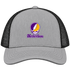 Northern Iowa Stealie Premium Unisex Trucker Cap — Design: Northern Iowa University of — Heather Grey/Black