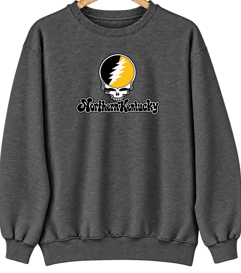 Northern Kentucky Stealie Premium Unisex Crewneck — Design: Northern Kentucky University — Dark Heather