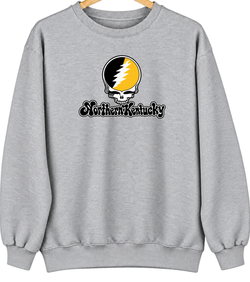 Northern Kentucky Stealie Premium Unisex Crewneck — Design: Northern Kentucky University — Sport Grey