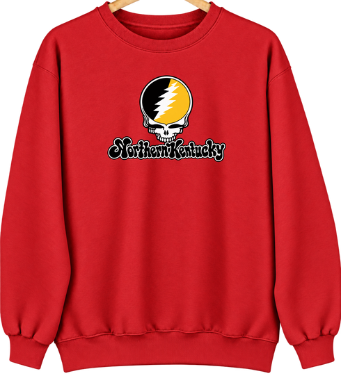 Northern Kentucky Stealie Premium Unisex Crewneck — Design: Northern Kentucky University — Red