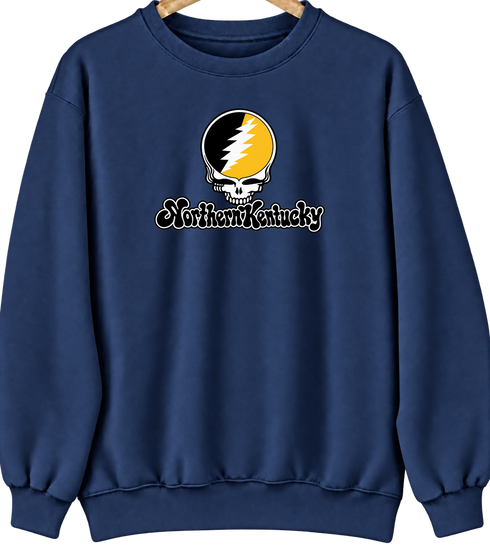 Northern Kentucky Stealie Premium Unisex Crewneck — Design: Northern Kentucky University — Navy