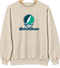 Northern Vermont Stealie Premium Unisex Crewneck — Design: Northern Vermont University — Sand