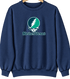 Northern Vermont Stealie Premium Unisex Crewneck — Design: Northern Vermont University — Navy