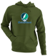 Northern Vermont Stealie Premium Unisex Hoodie — Design: Northern Vermont University — Military Green