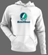 Northern Vermont Stealie Premium Unisex Hoodie — Design: Northern Vermont University — White/Grey
